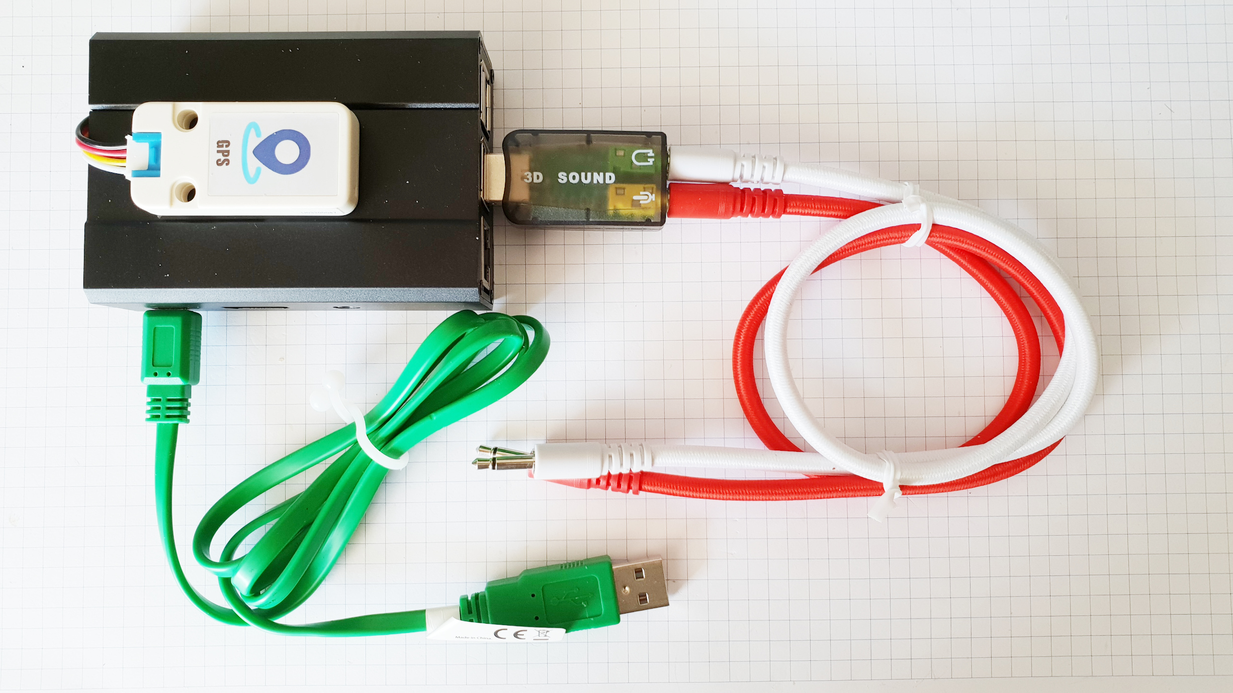 FT8-Box — Raspberry Pi mit USB-Soundkarte und GPS-Modul
