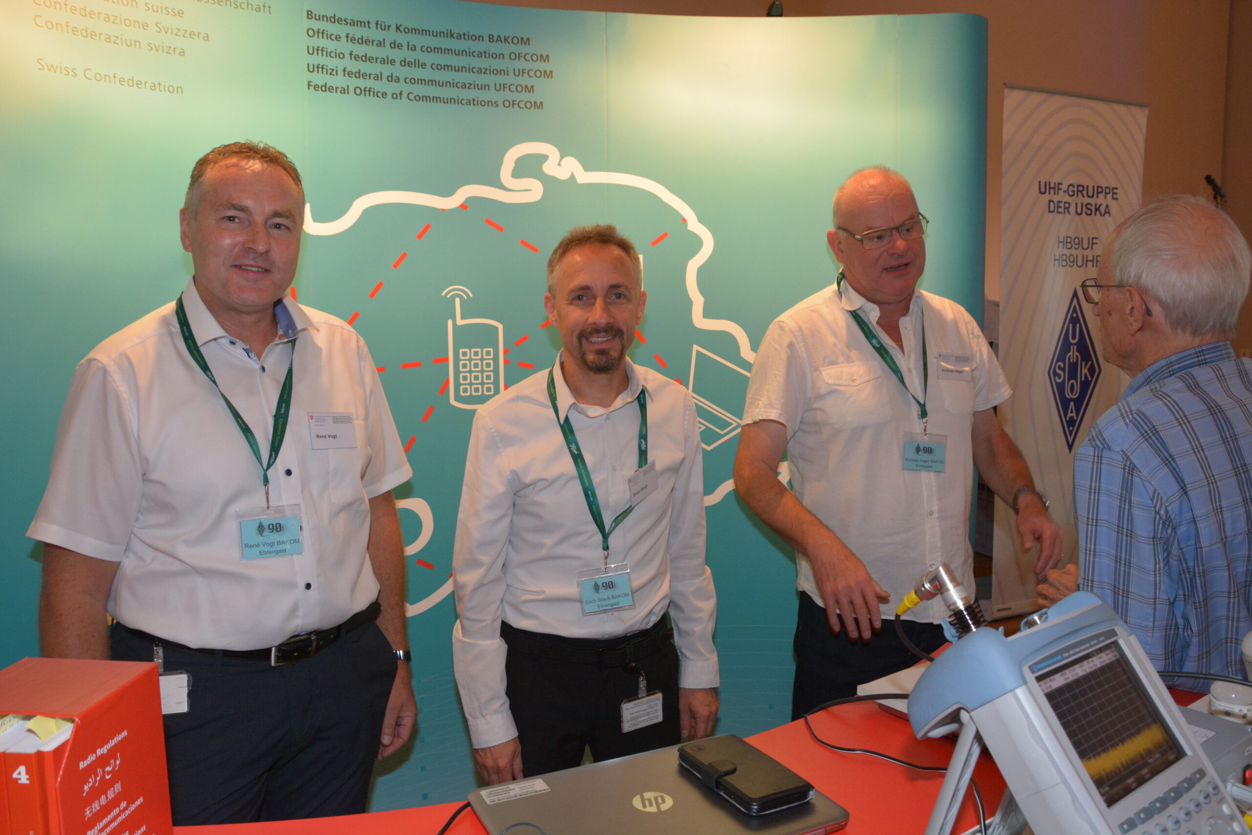 BAKOM-Stand am HAMFEST 2019, Zug